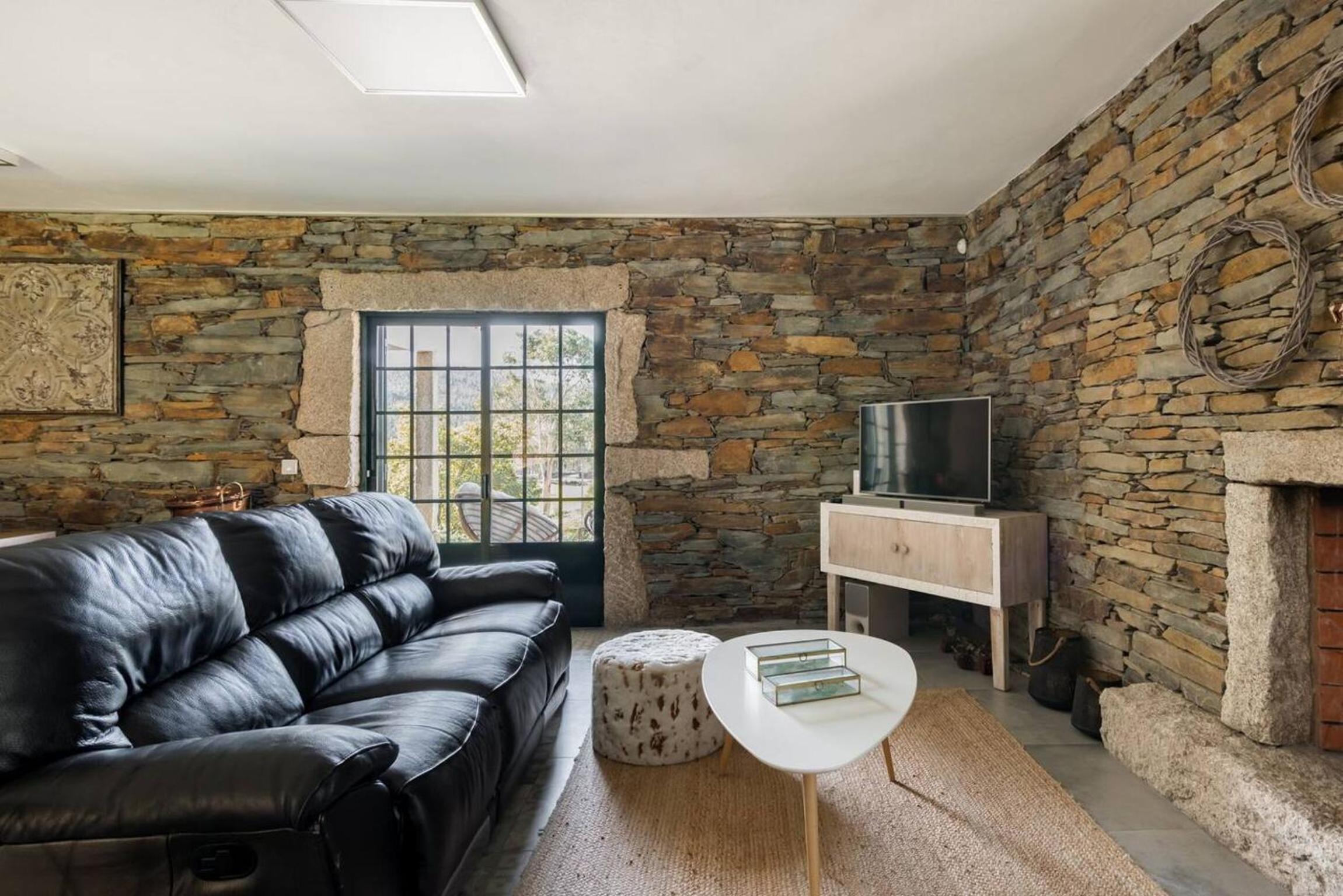 Cosy chalet in Corte private pool and fireplace view 2
