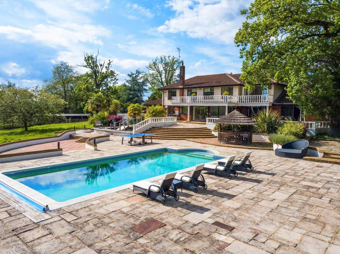 Large Villa Mansion With Pool House & Tennis Court view 3