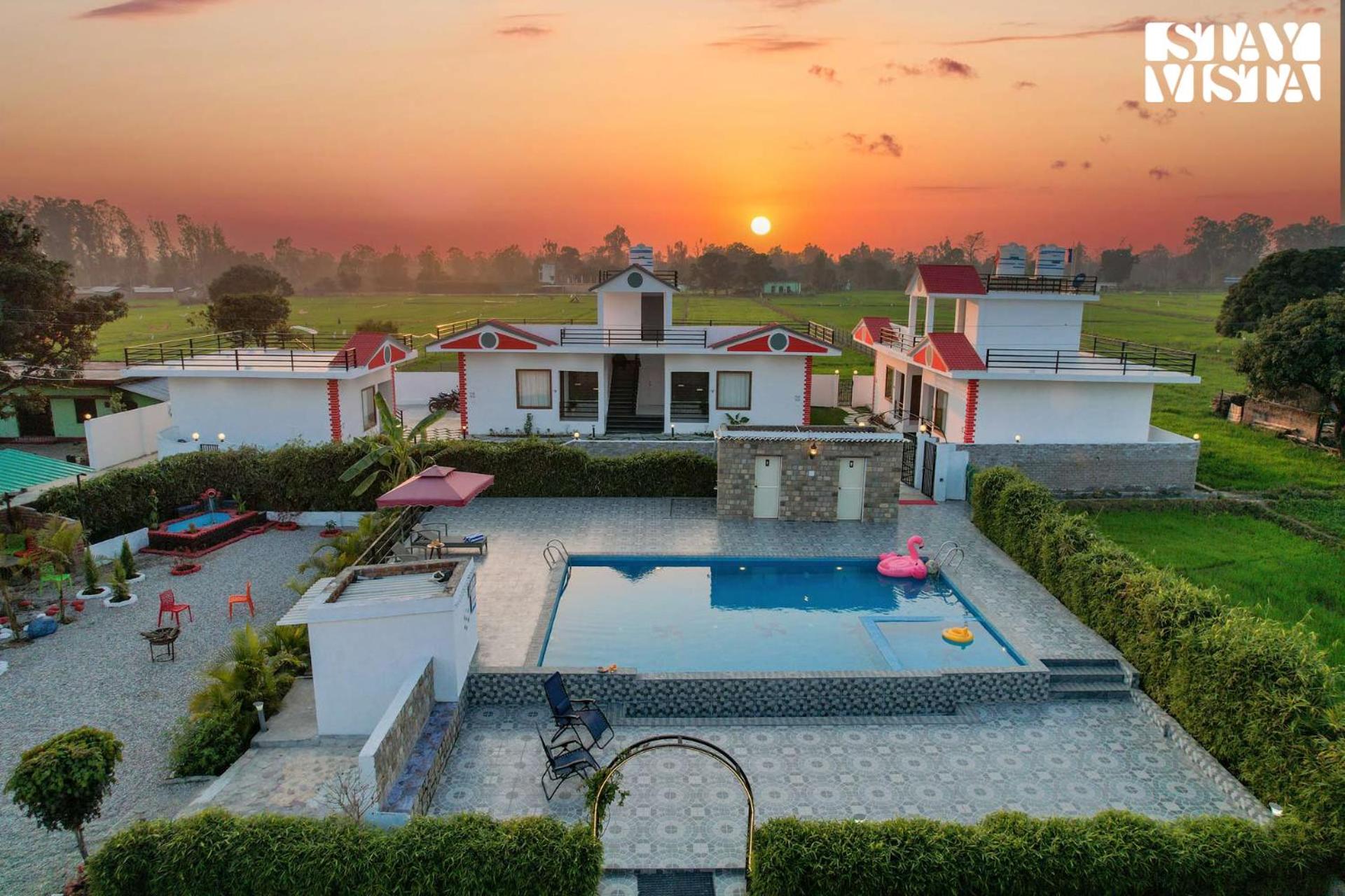 Hriday Bhoomi with Pool at Jim Corbett by StayVista