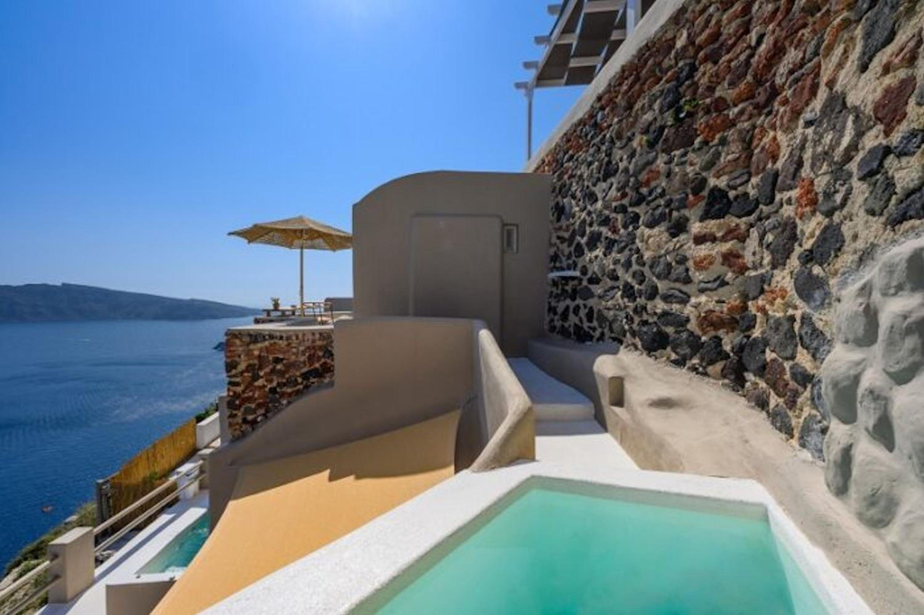 Beautiful Santorini Villa 1 Bedroom Villa Blissful Retreat Breathtaking photo 3