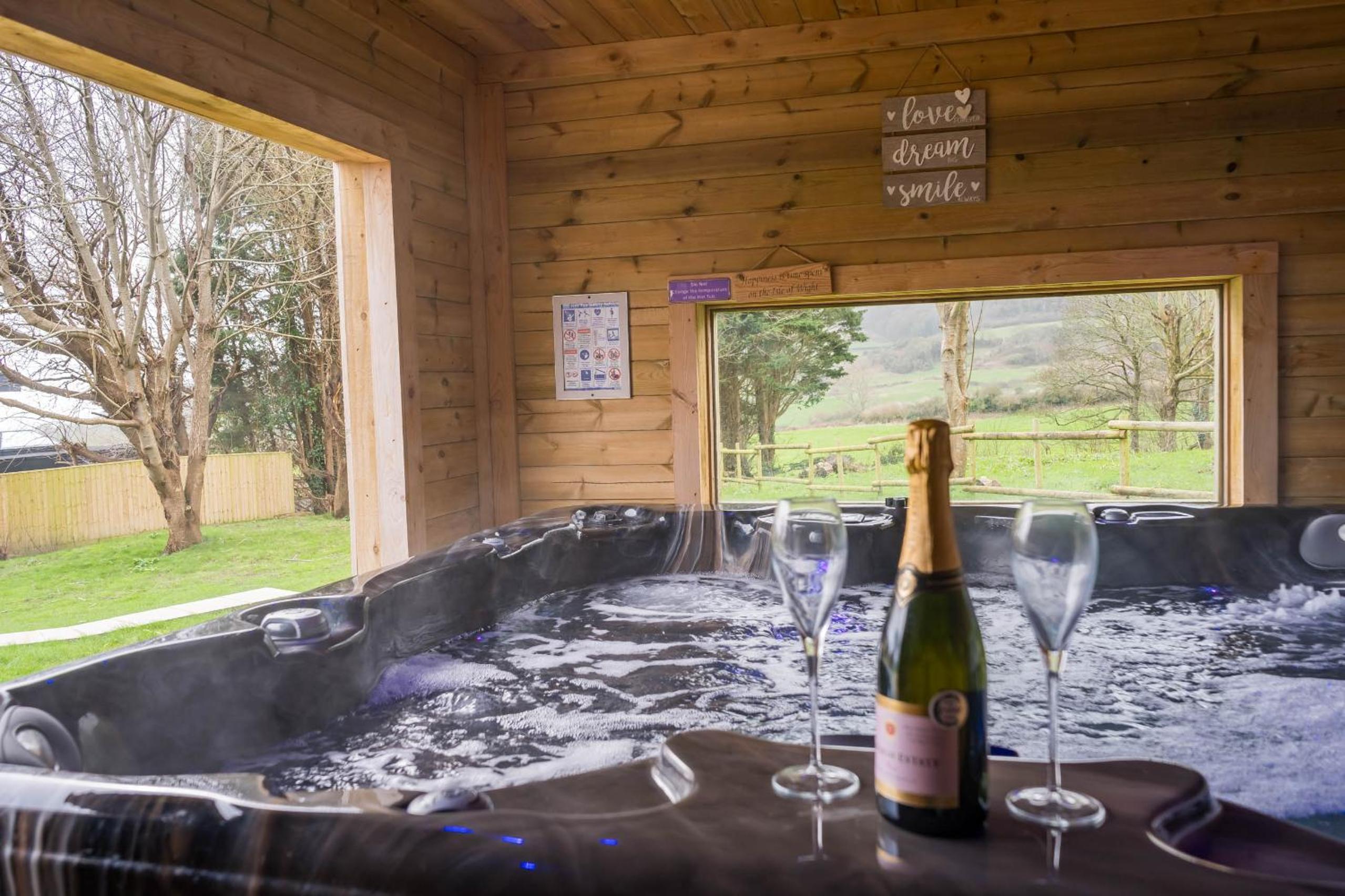 Pure relaxation at it's finest, offering moments of harmony and tranquillity - Sauna & Hot tub view 2