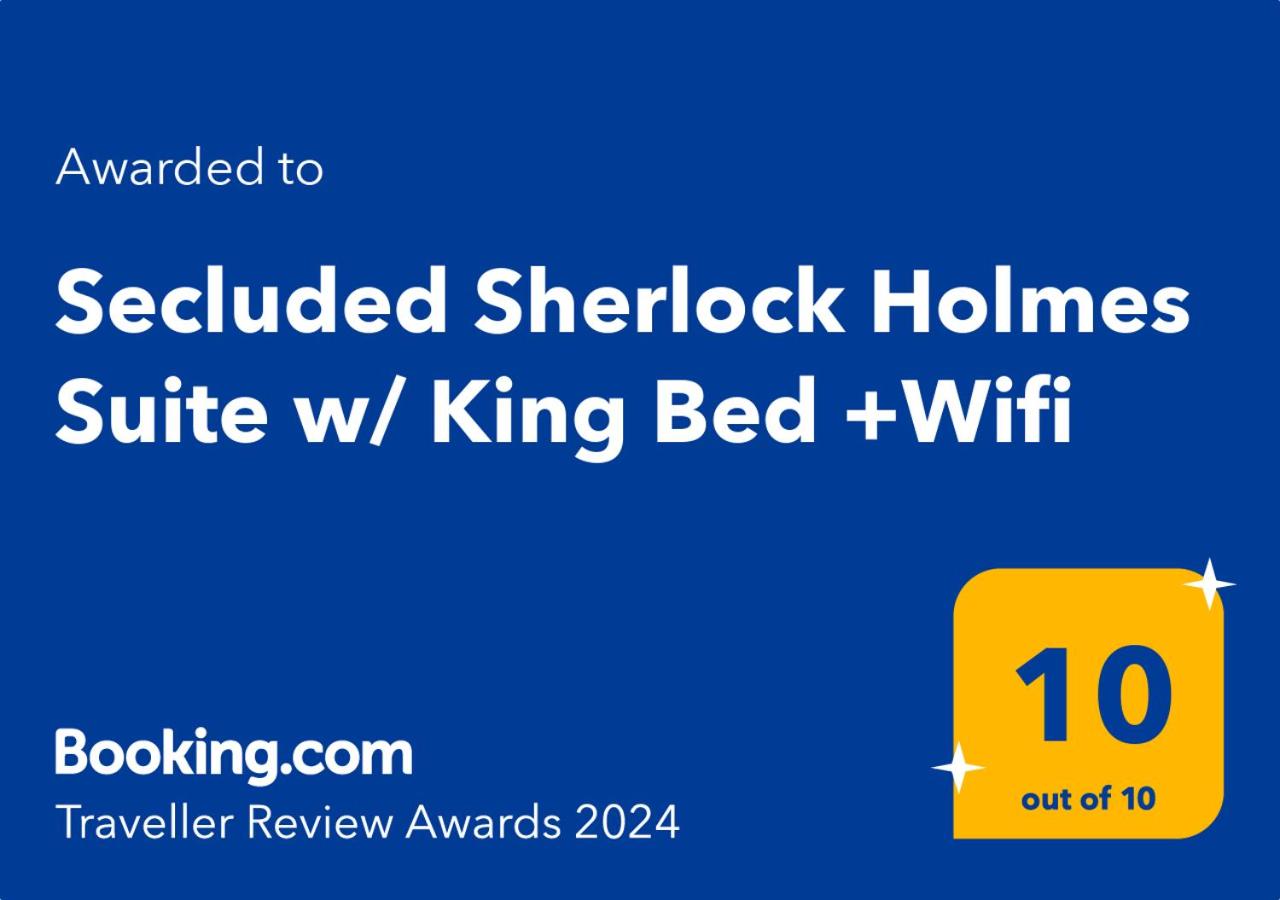 Acorn Hideaways Canton Secluded Sherlock Holmes Suite King Bed view 5