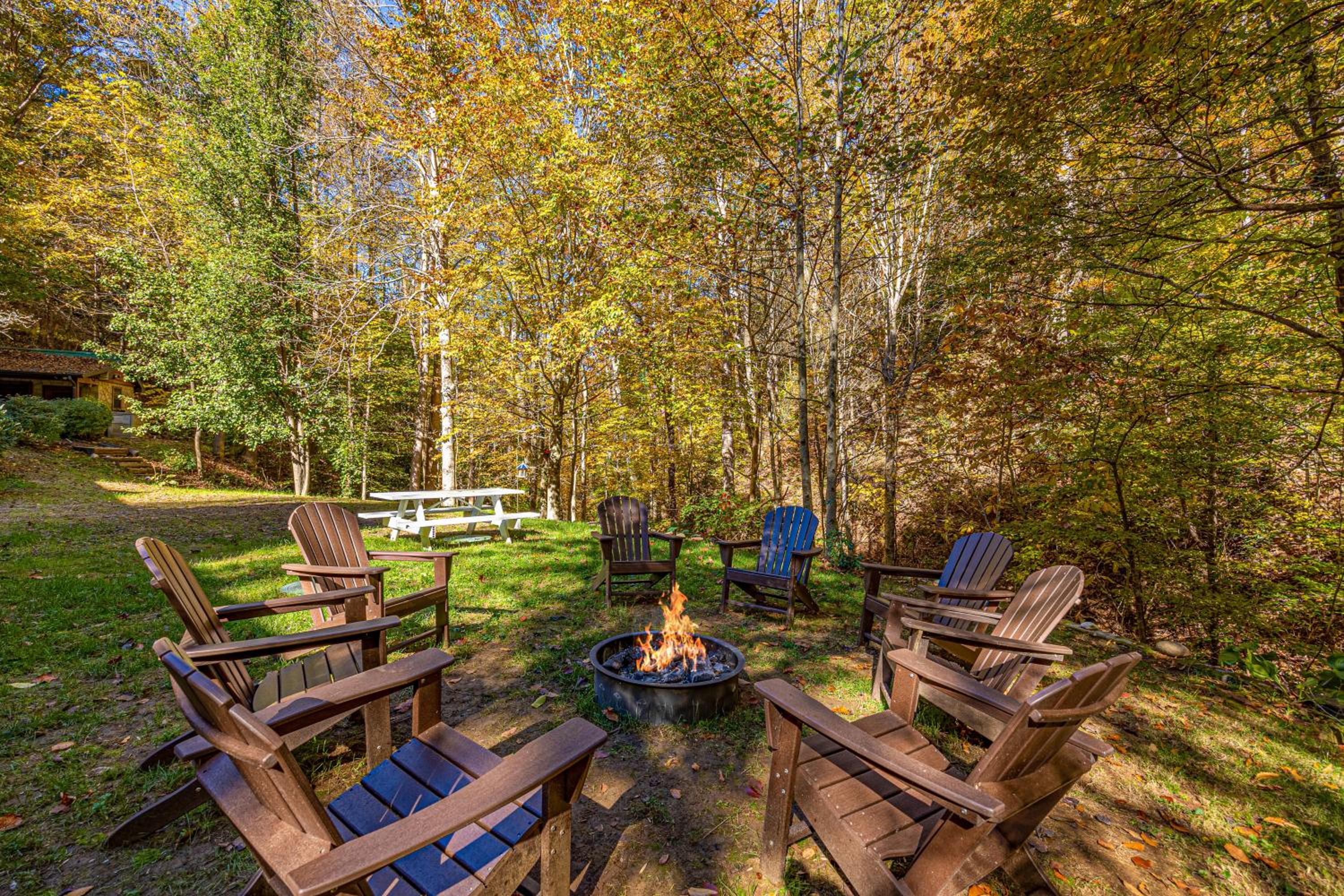 Waterfall Woods Lodge 4 br, 5 bath property including tiny house suite, private waterfallcreek! view 5