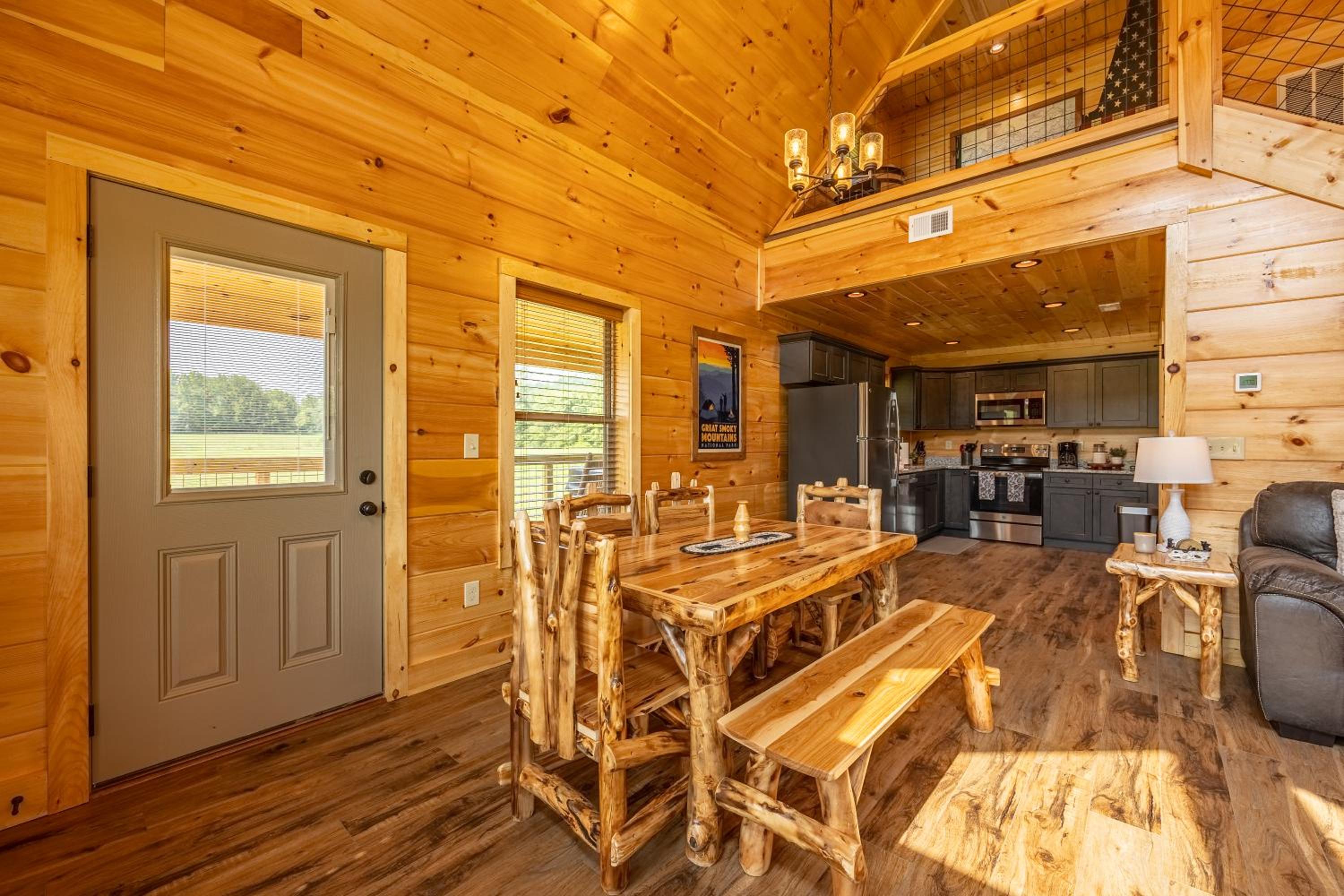 Misty Morning Meadow Breathtaking Smoky Mountain Cabin with Hot Tub, Views, & Free Tickets