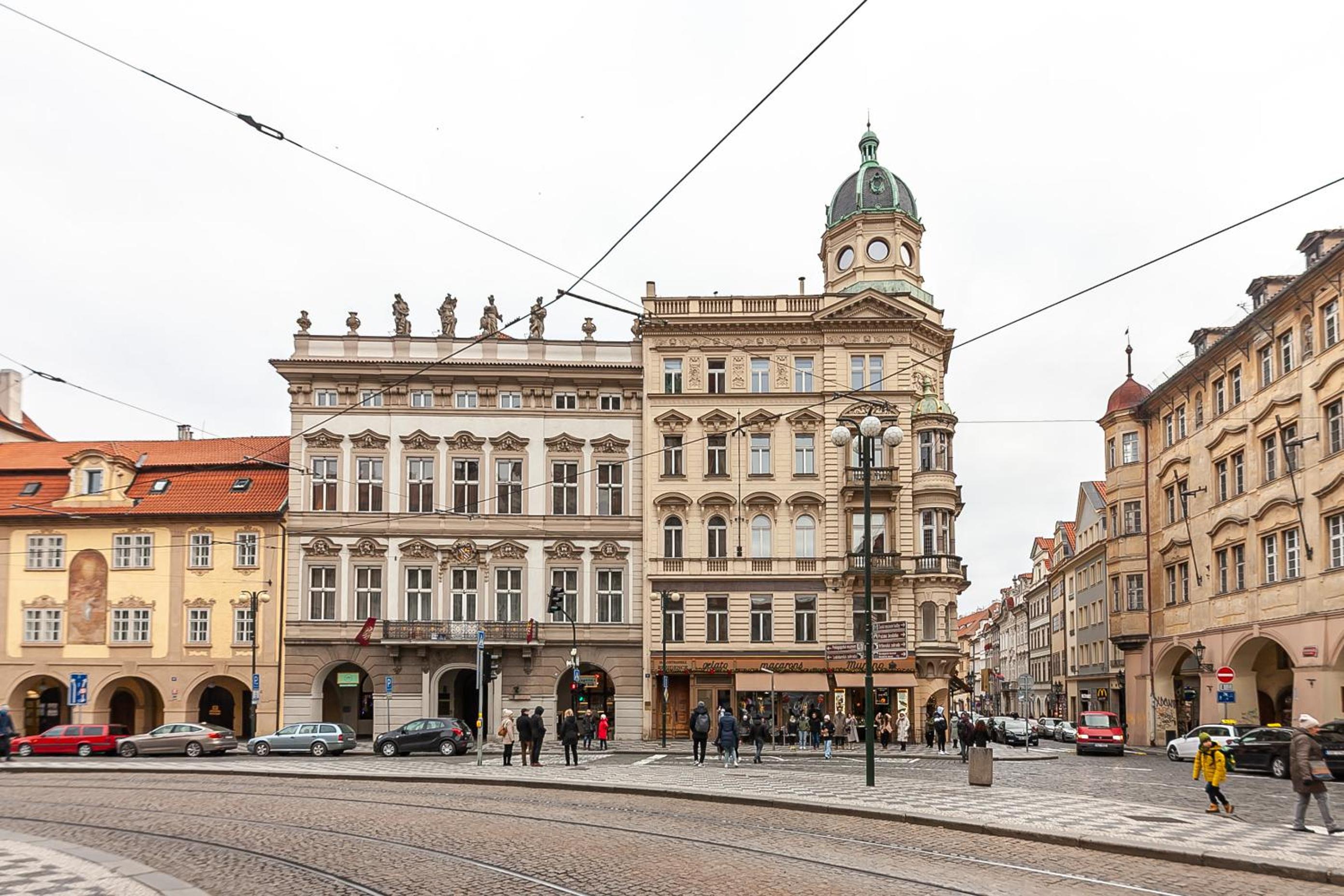 Royal Apartment by Charles Bridge view of Saint Nicholas Church