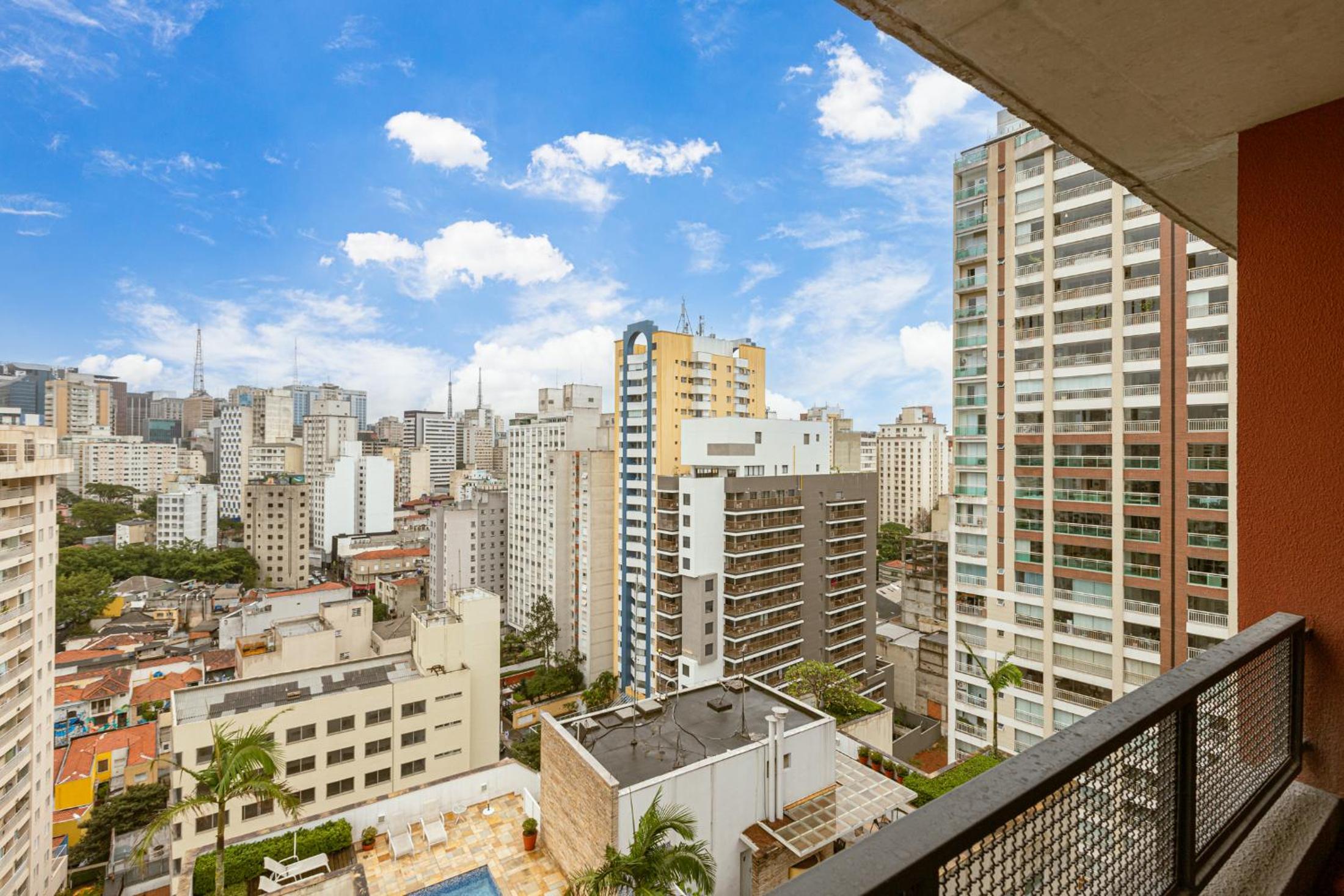 Easy Star - Studio no coração da Consolação com vista livre - VF01H