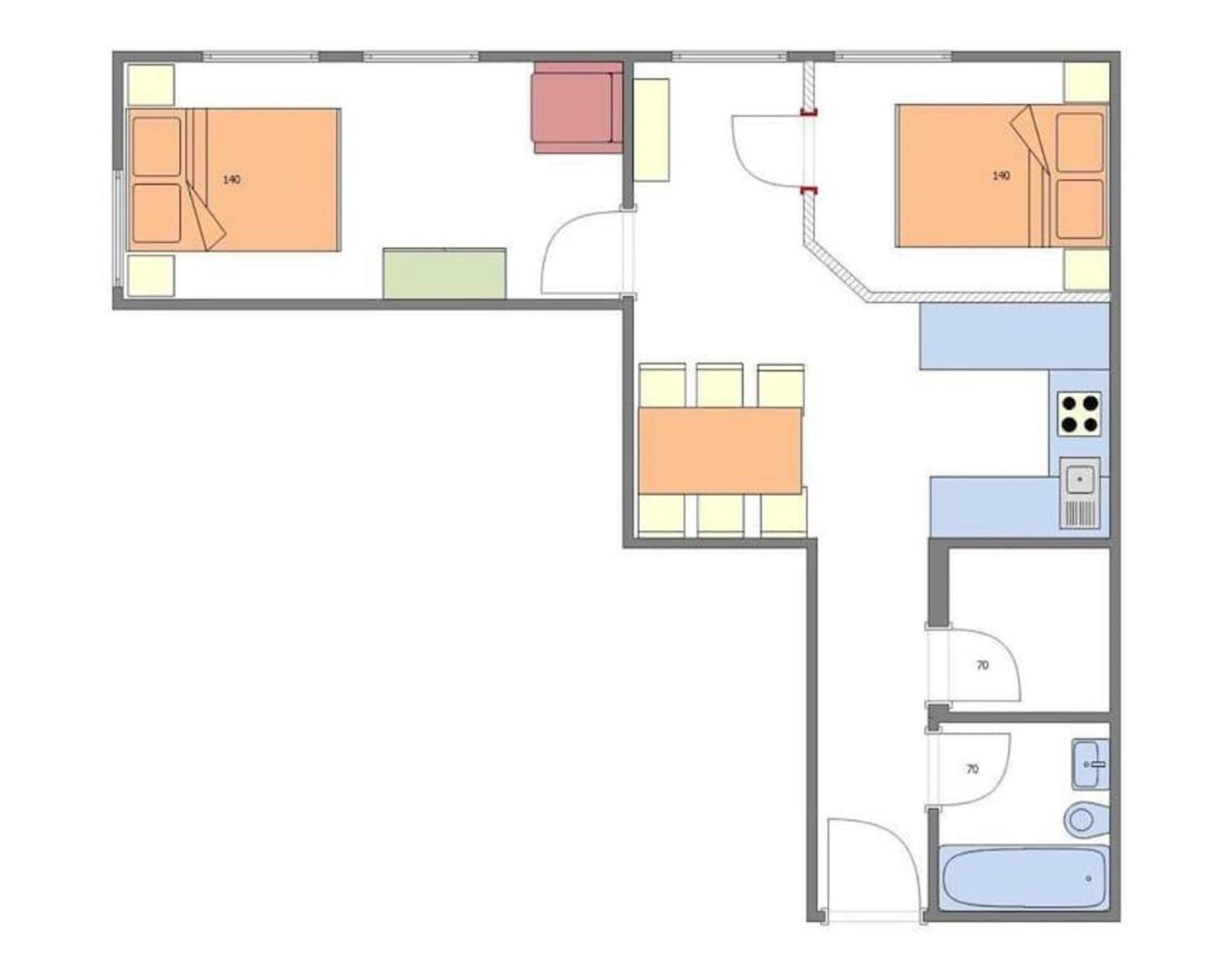 Wooden Design 2BDR Apartment near Eden Garden