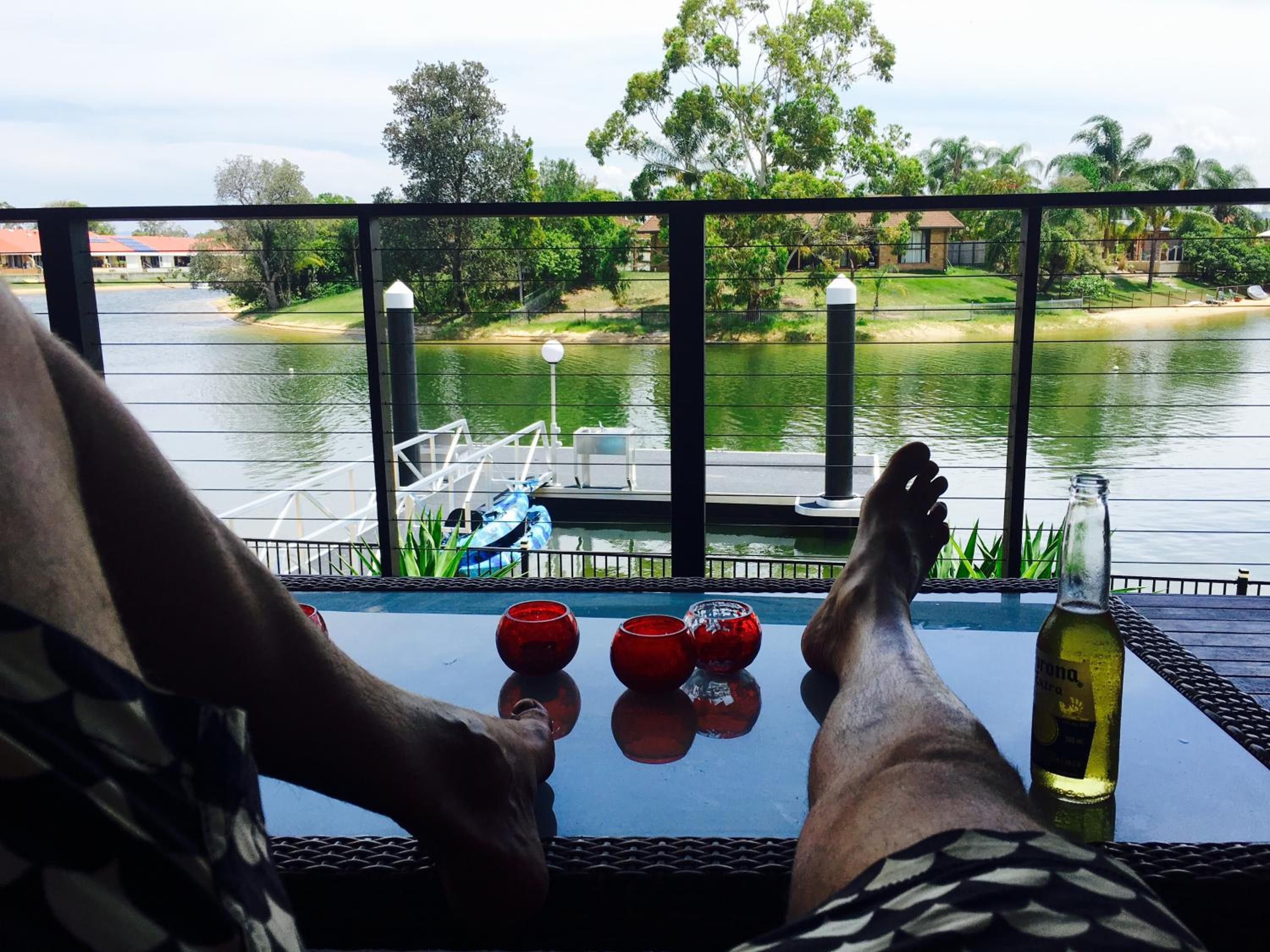 Reflections Broadbeach- Heated Pool! Complete Waterfront Entertainer with Huge Deck, Pool Table and Pontoon