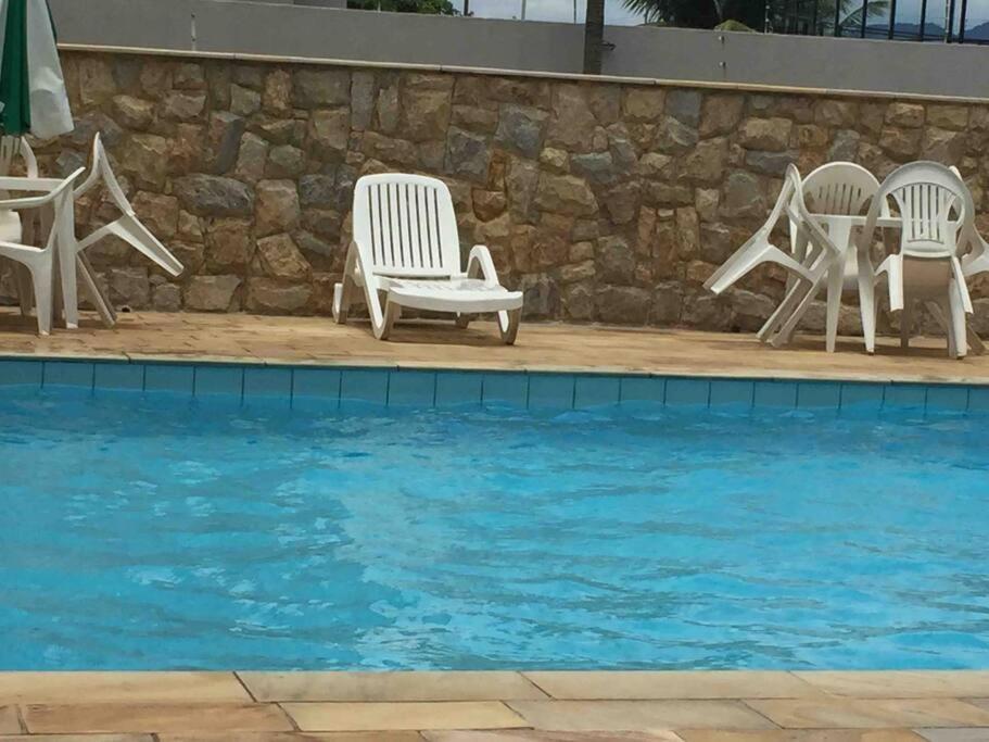 Sol e Mar, apart perto da praia, piscina e varanda