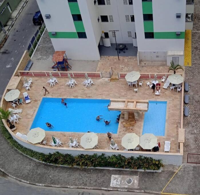 Sol e Mar, apart perto da praia, piscina e varanda