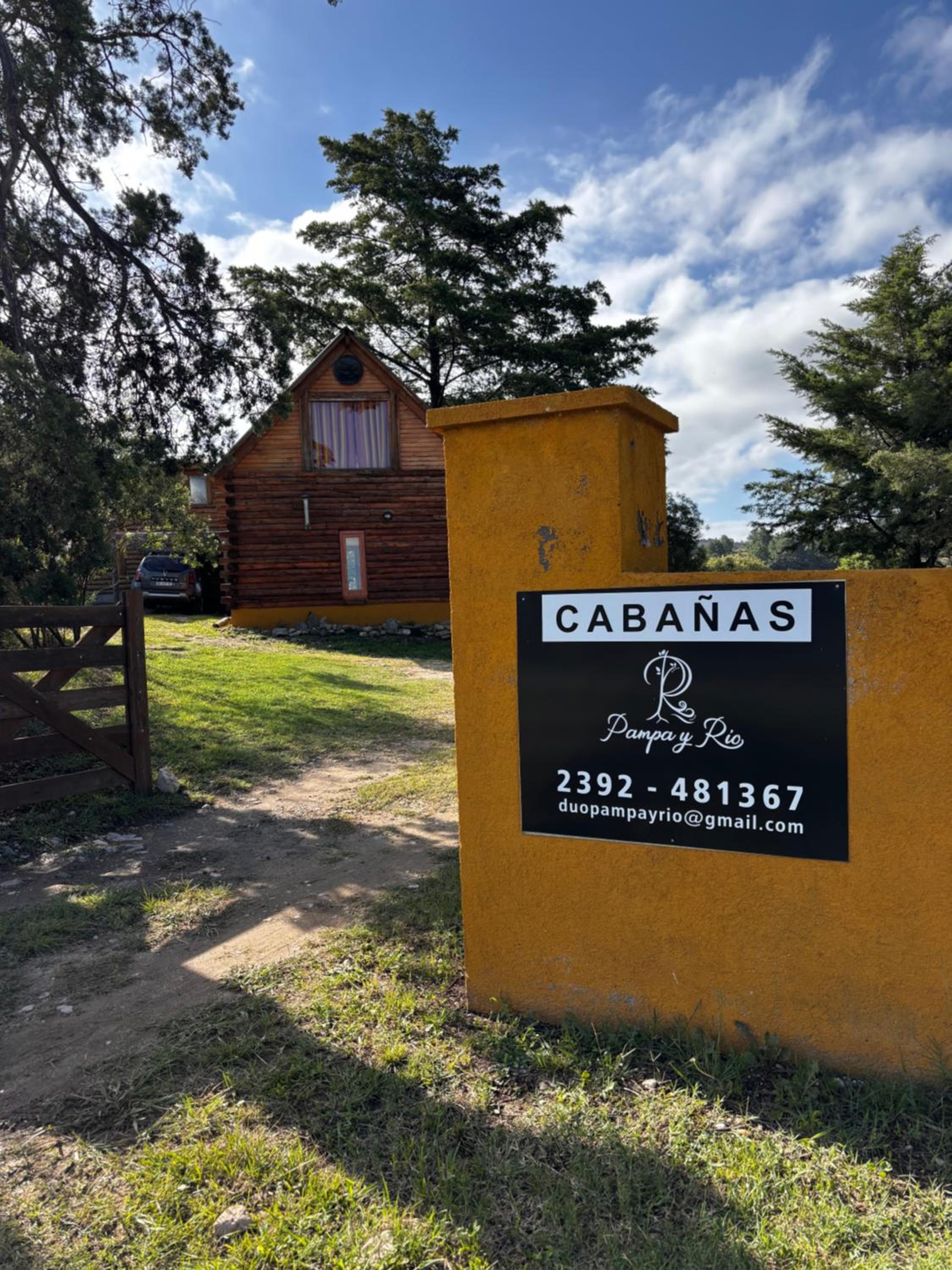 Cabañas pampa y Rio