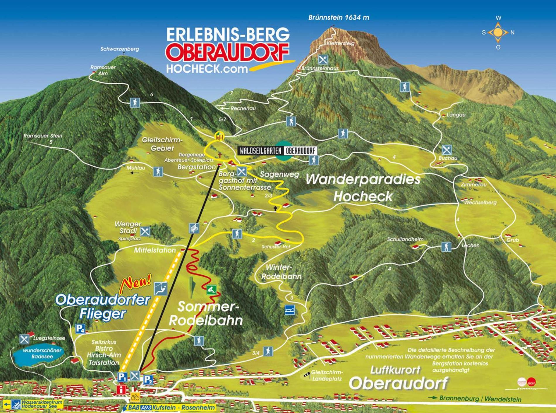Ferienwohnung 28 im Bergschlössl , an der Grenze zu Tirol