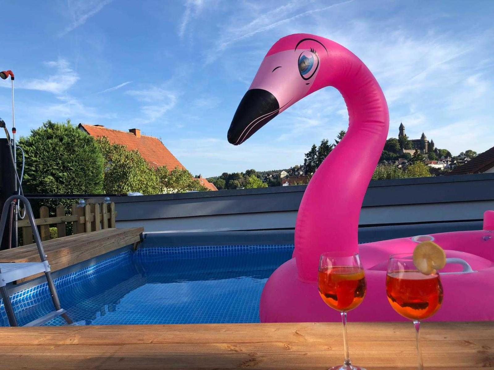 4 Sterne Ferienwohnung Schlossblick Sauna Pool Whirlpool pri
