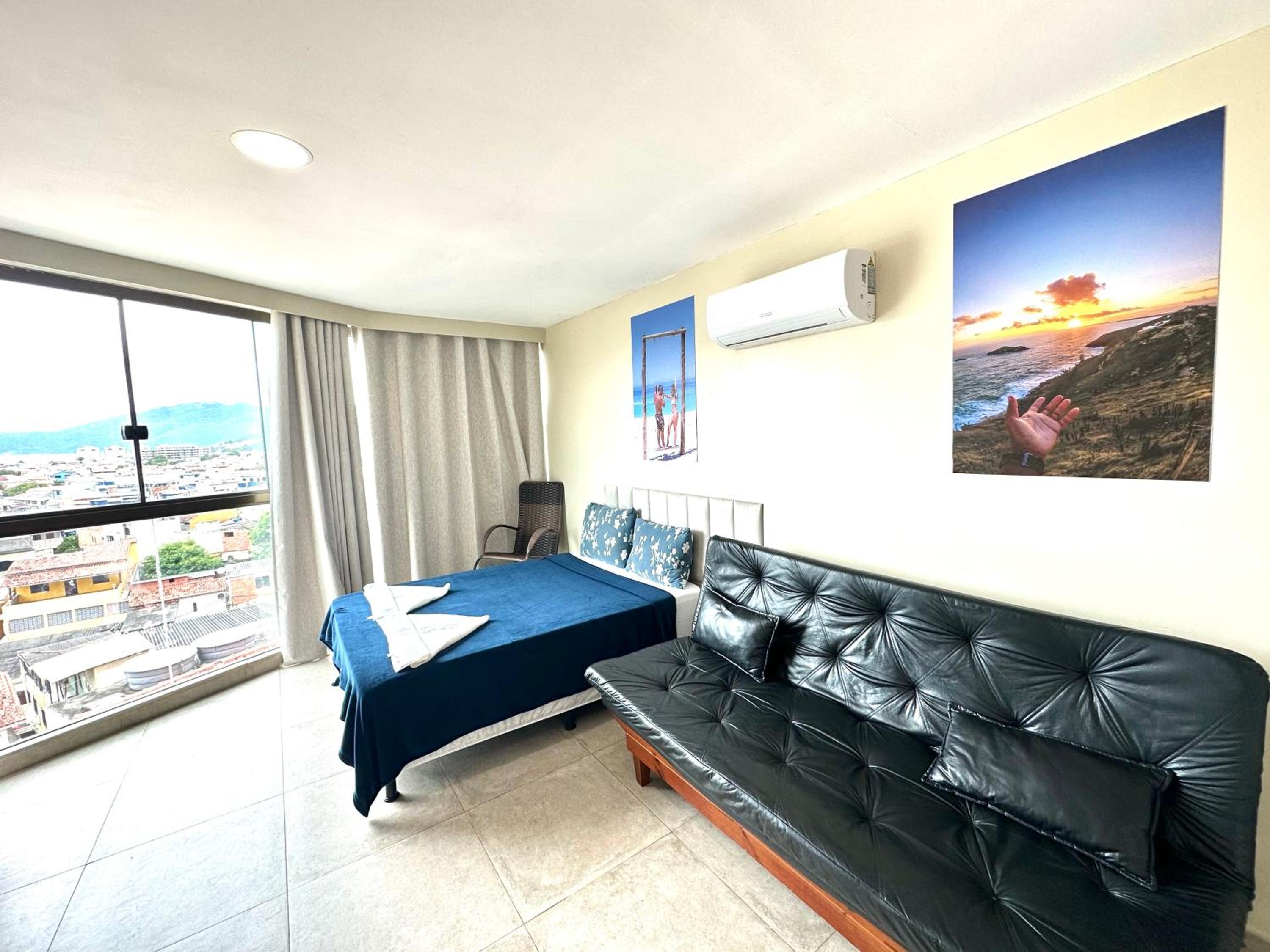 Apartamento com 2 quartos até 7 Pessoas- Orla da Praia Grande