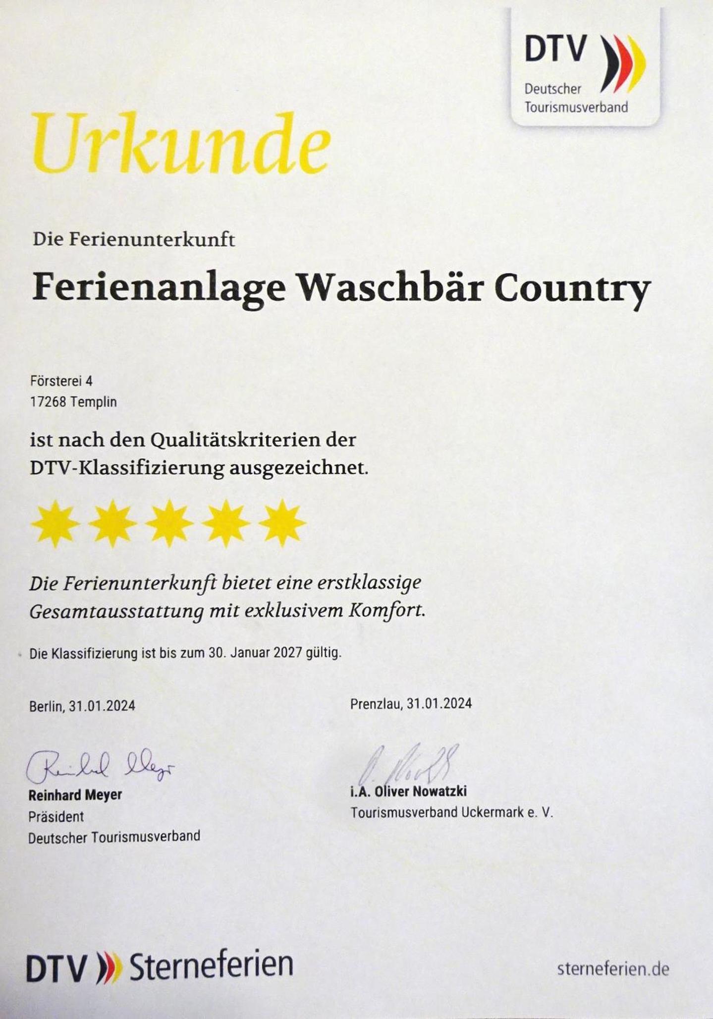Ferienanlage Waschbär Country