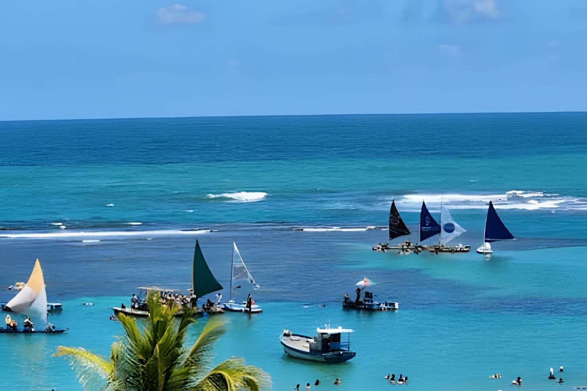 Porto de Galinhas ao lado do Mar e no Centro