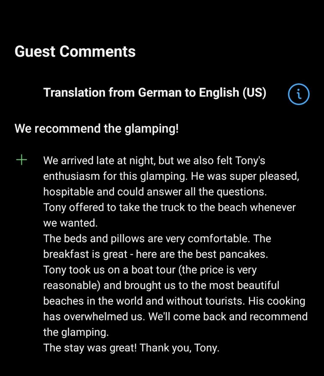 Tony's Country Glamping with chalet with private wash room accommodation view 2
