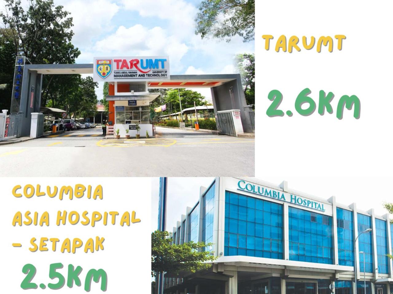 KLCC VIEW Setapak Homestay 2BR KL view 8pax 15 min to KLCC PV21A R