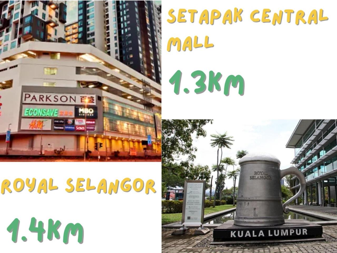 KLCC VIEW Setapak Homestay 2BR KL view 8pax 15 min to KLCC PV21A R