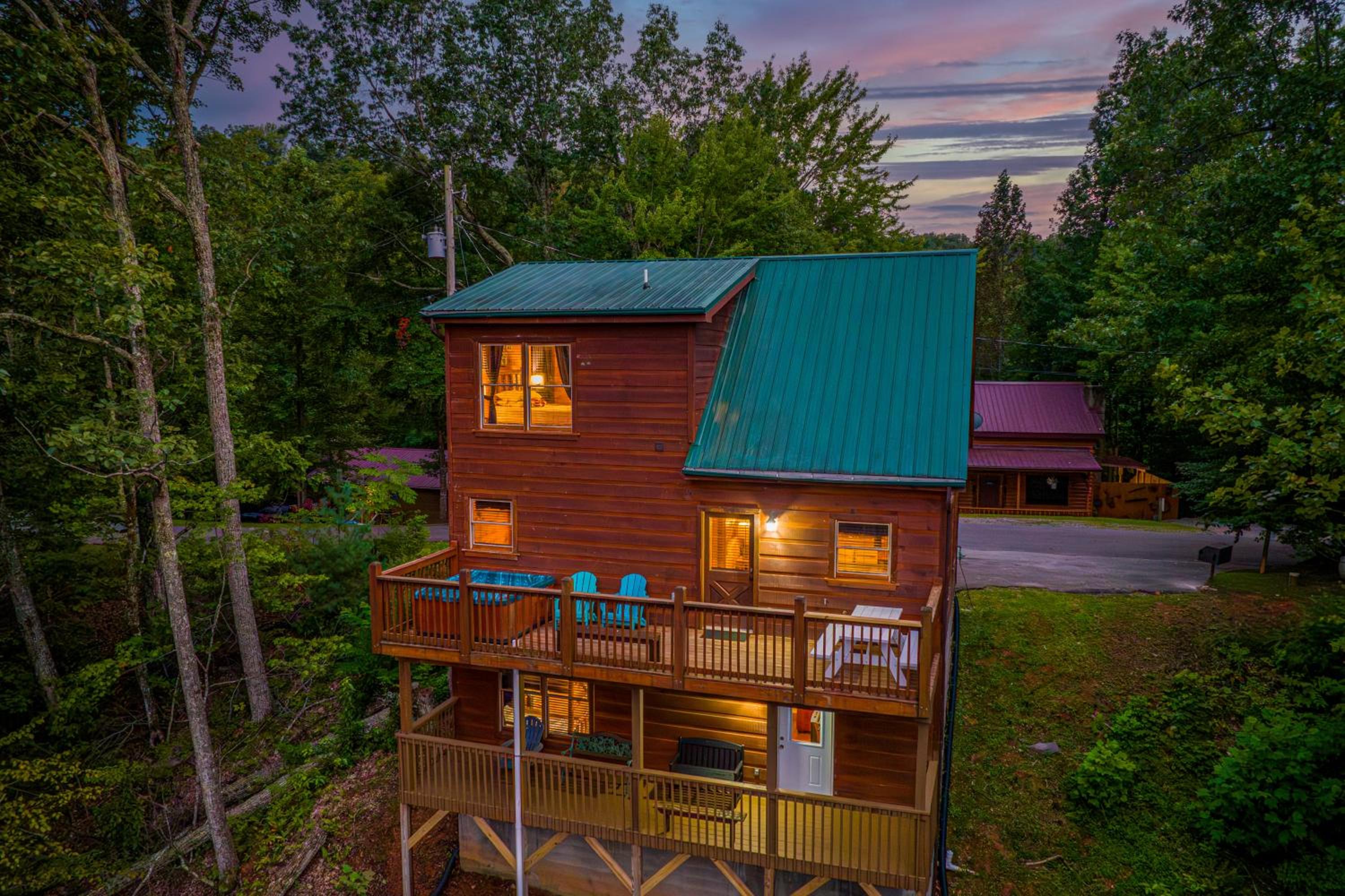 Private Wood Cabin - Scenic, Hot Tub, Pool Table, Family Fun, EV view 4