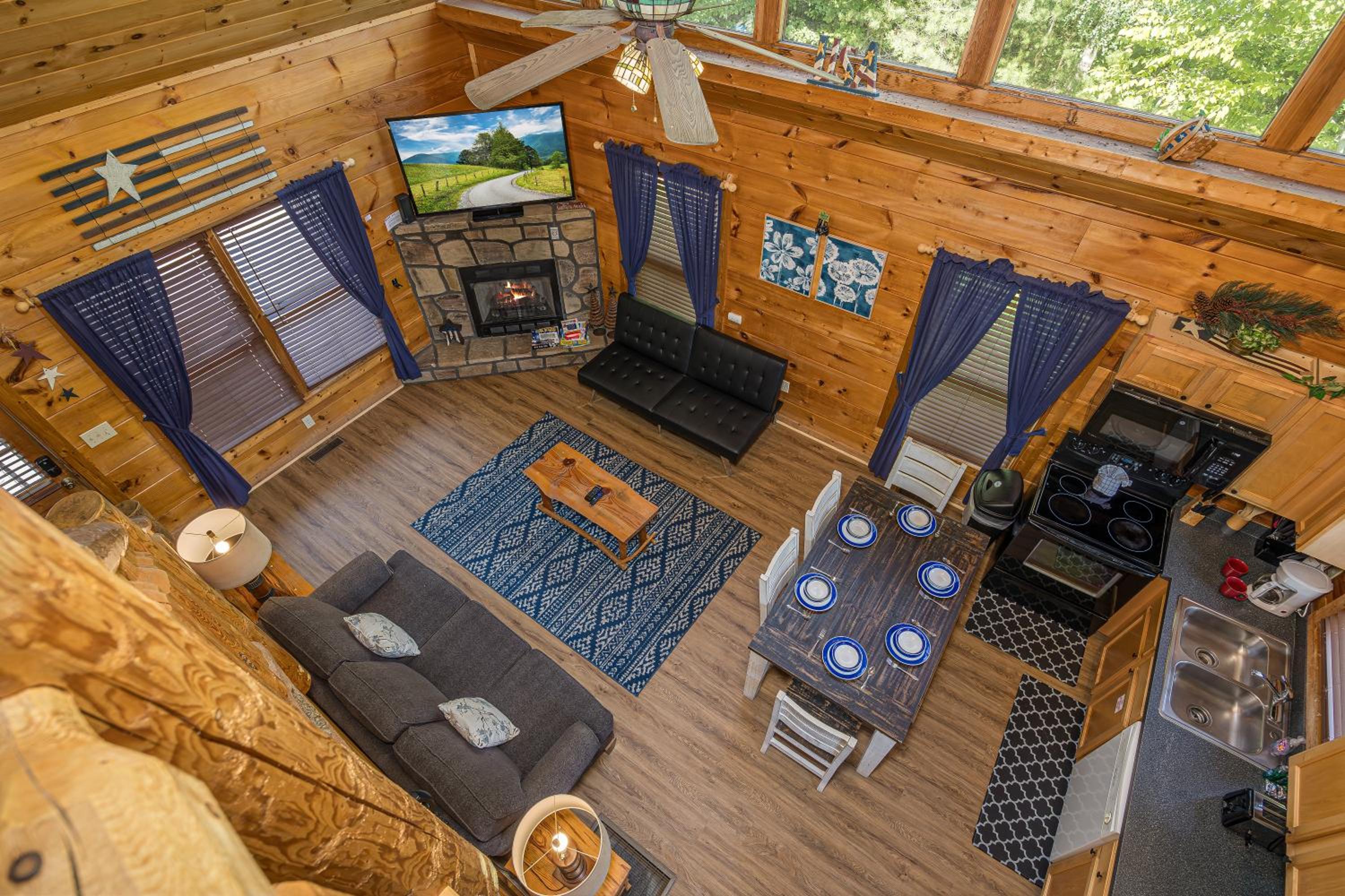 Private Wood Cabin - Scenic, Hot Tub, Pool Table, Family Fun, EV view 5