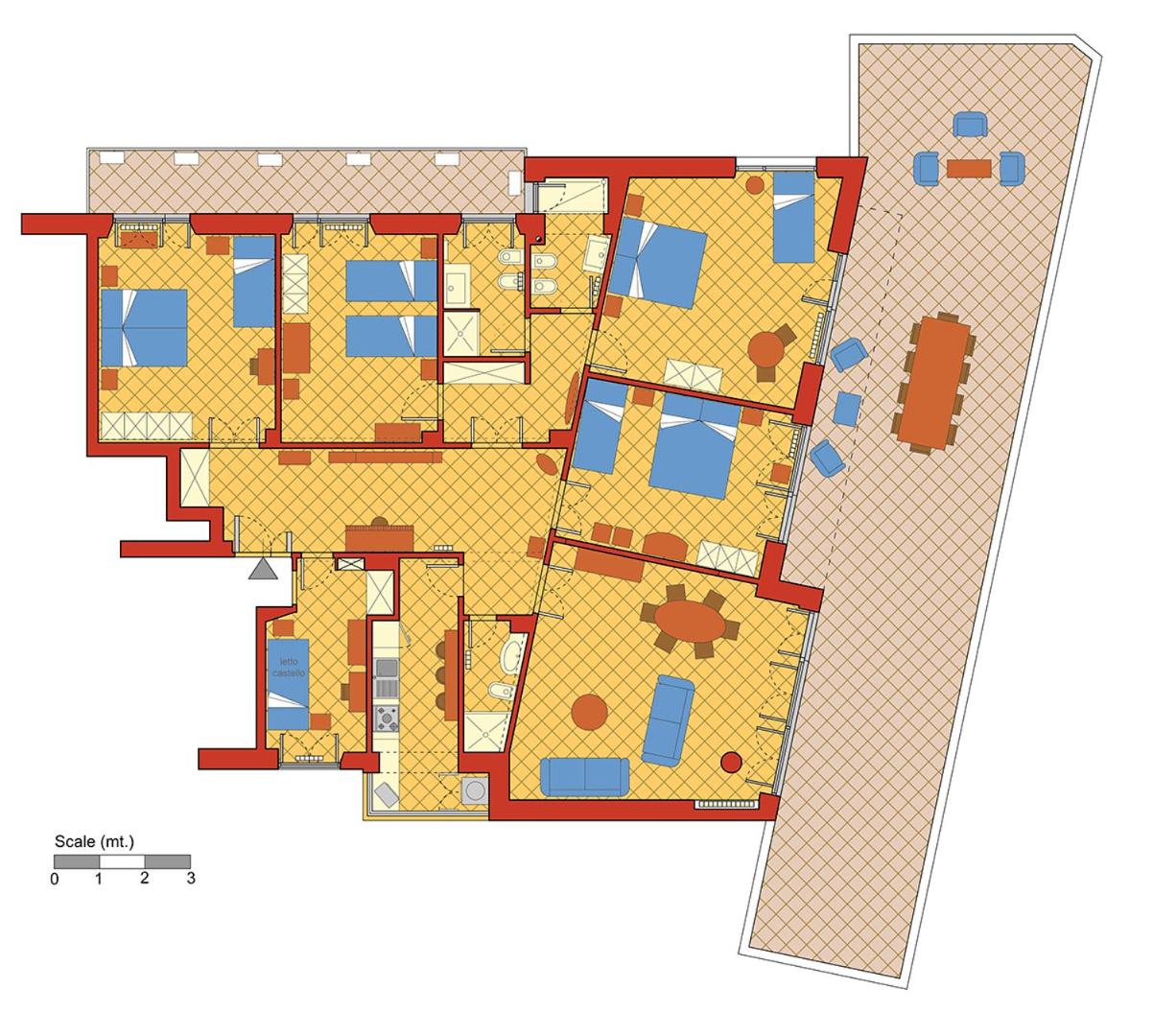 ROMAC San Saba 5-Bedroom and Terrace near Ostiense