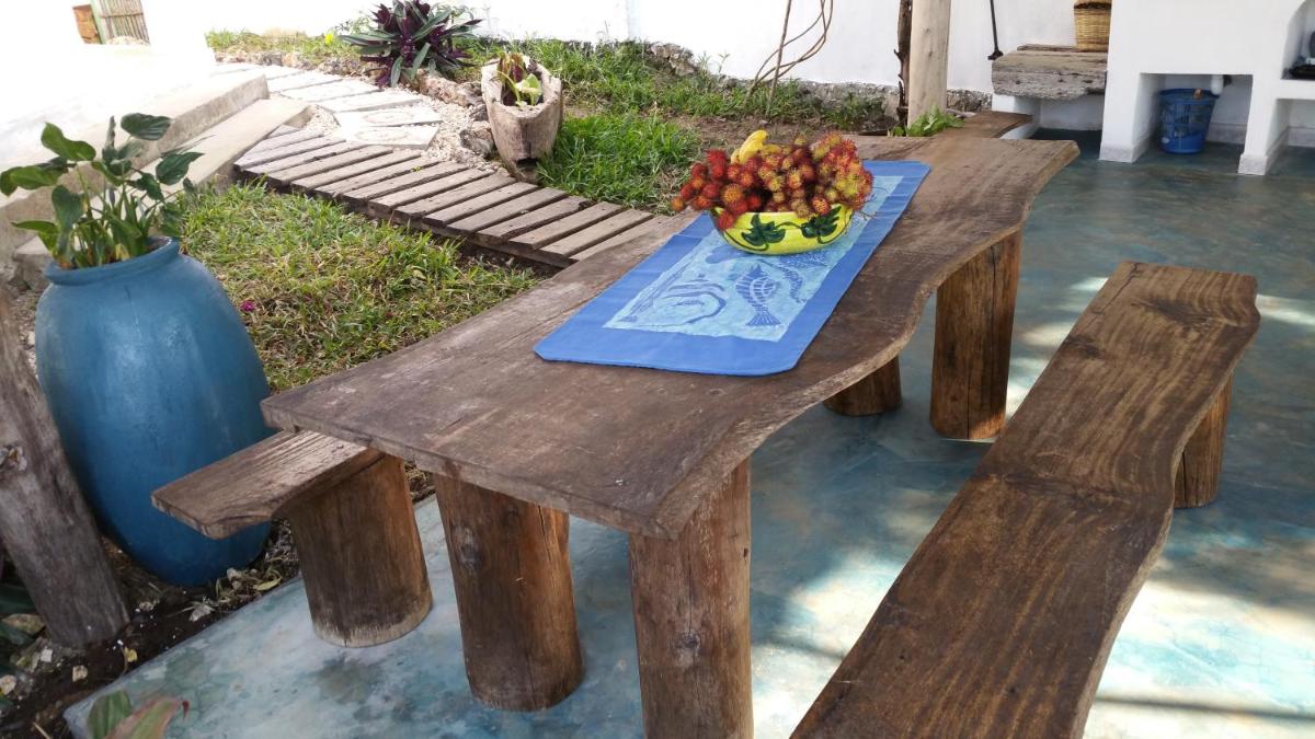 outdoor BBQ area
