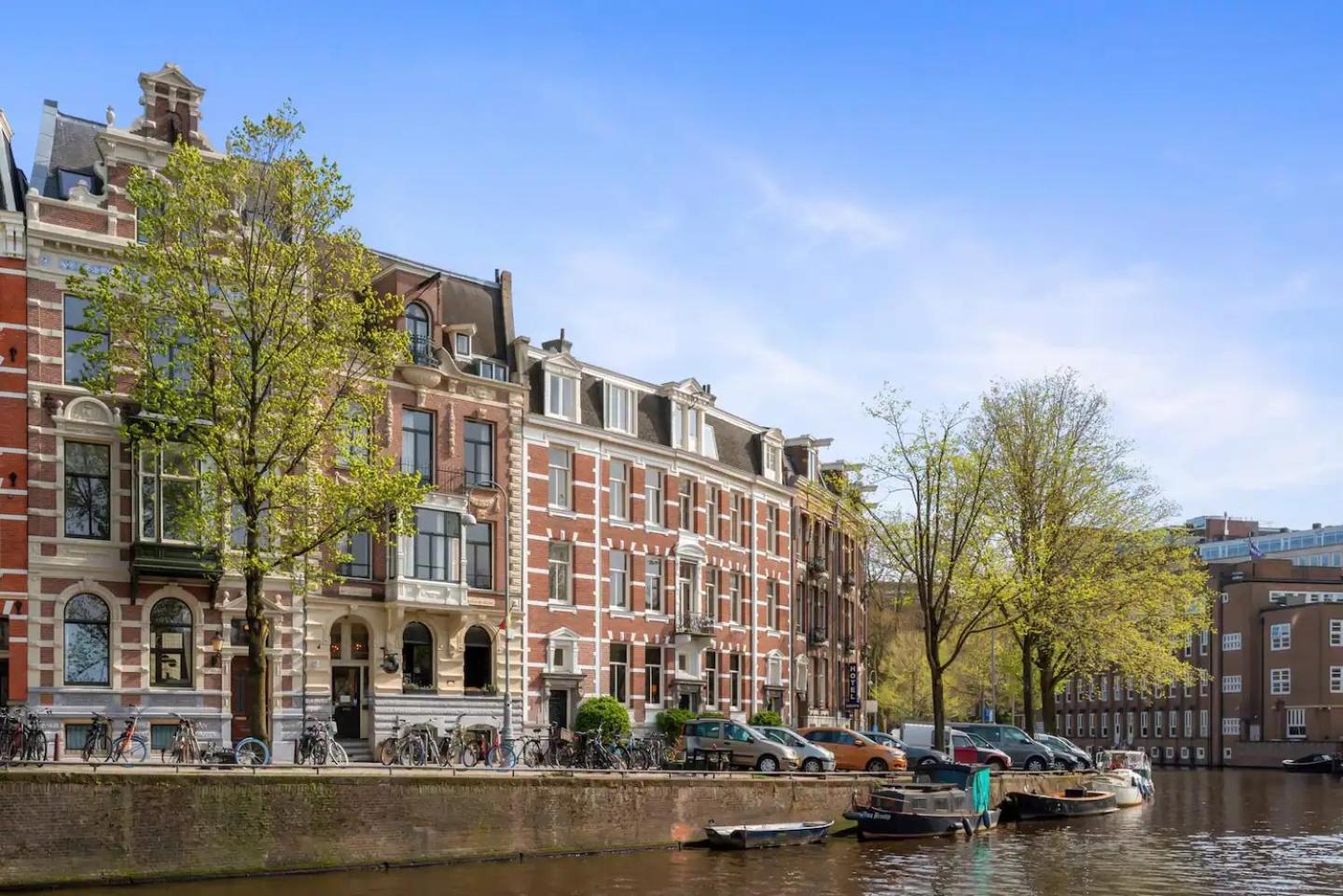 Canal view home in the center