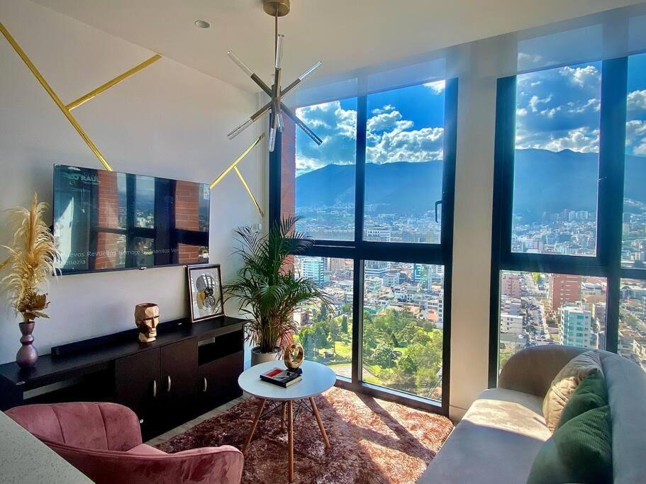 Departamento con una vista espectacular parque la Carolina