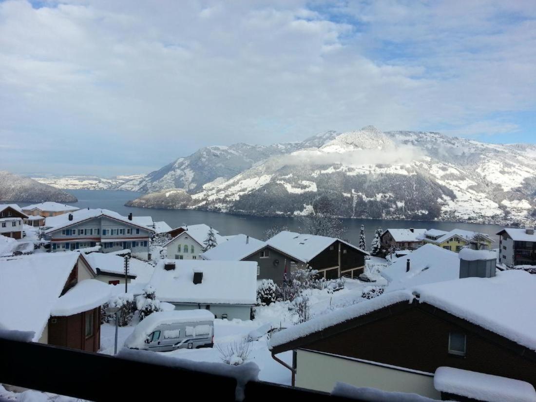 Elfe Apartments Studio for 2 adults, balcony with lake and mountain view