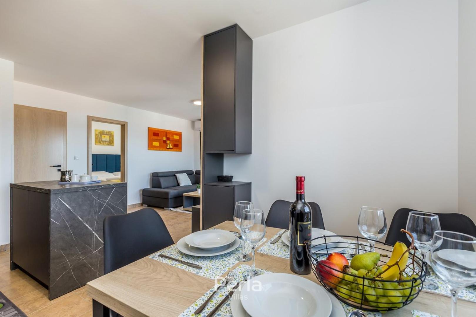 Villa CAPRI with heated pool and sea view on Krk island view 3