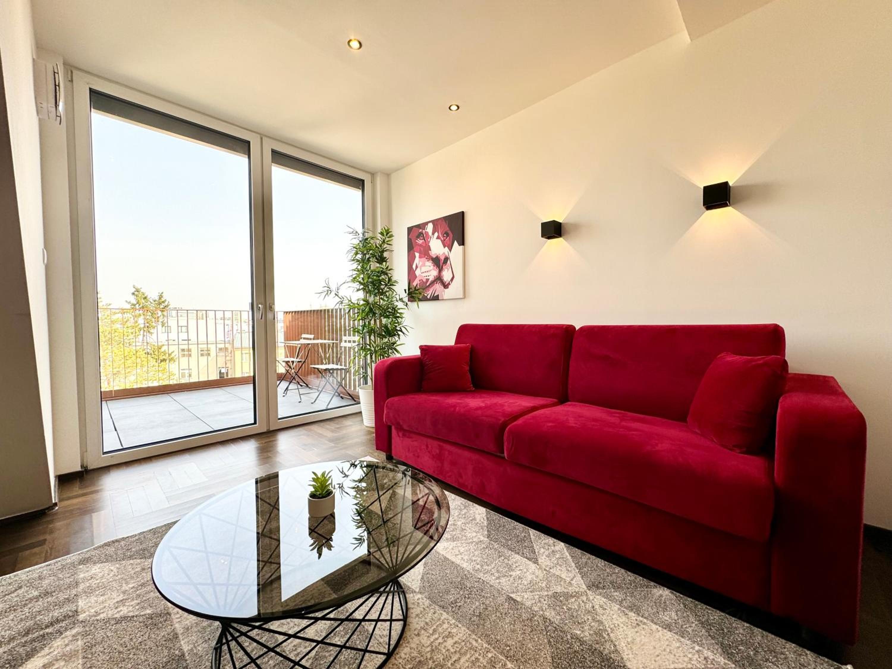 Penthouse Wien mit Parkplatz und Balkon