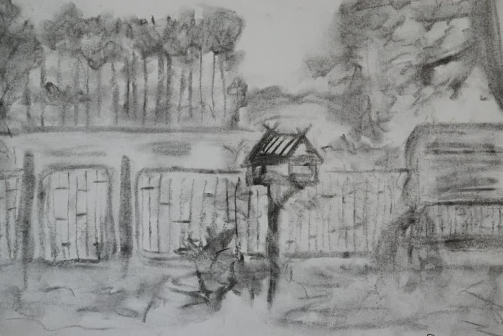 Flämingpanorama - Ländliches Gartenhaus mit Kamin und Naturpanorama