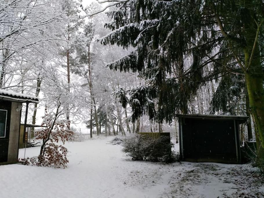 Flämingpanorama - Ländliches Gartenhaus mit Kamin und Naturpanorama