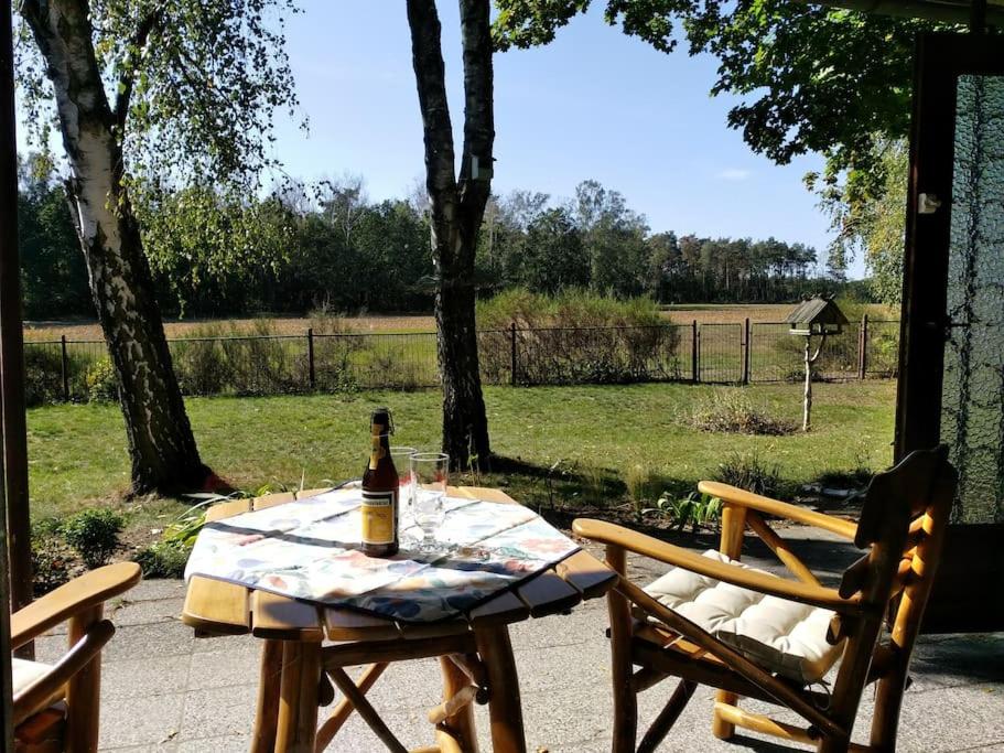 Flämingpanorama - Ländliches Gartenhaus mit Kamin und Naturpanorama