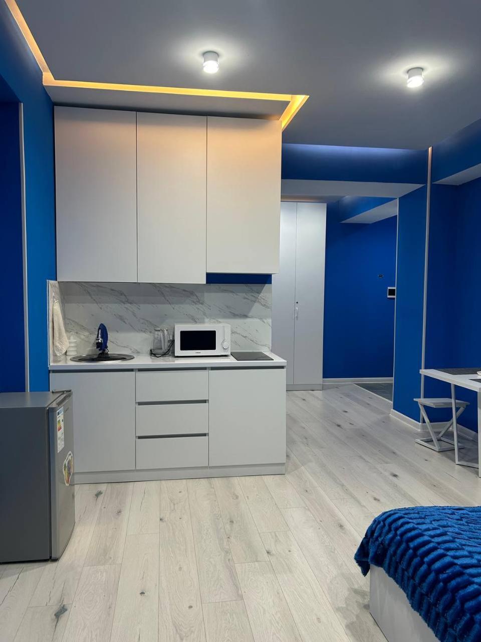 Blue studio apartment view 5