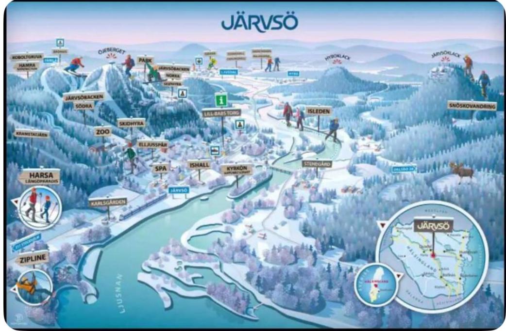 Lisa Lodge i Järvsö Ski and bike in and out view 2