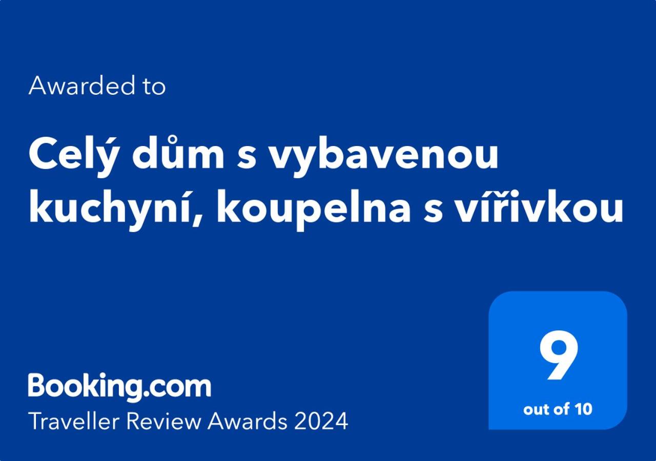 Celý dům s vybavenou kuchyní, koupelna s vířivkou