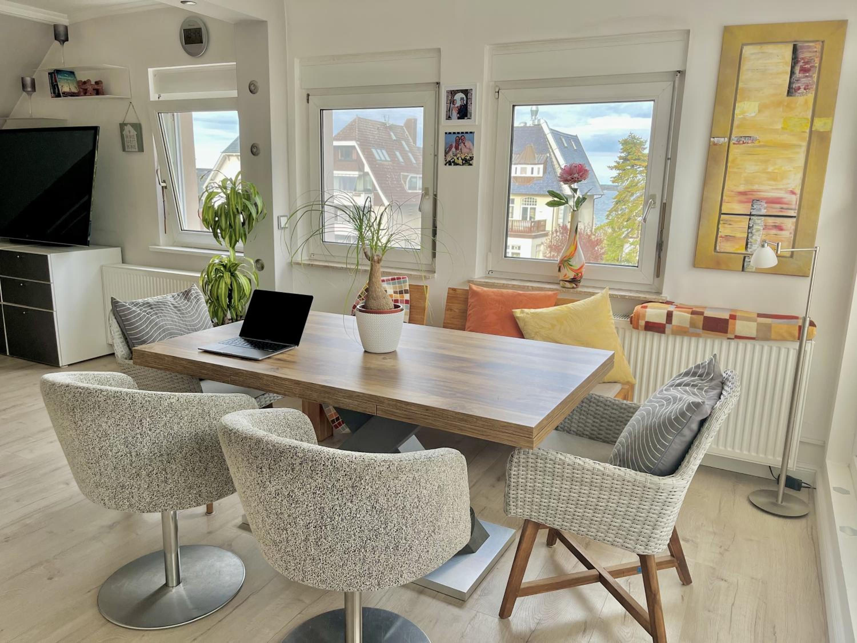 3SZ Penthaus Luna am Sandstrand mit Meerblick & Balkon