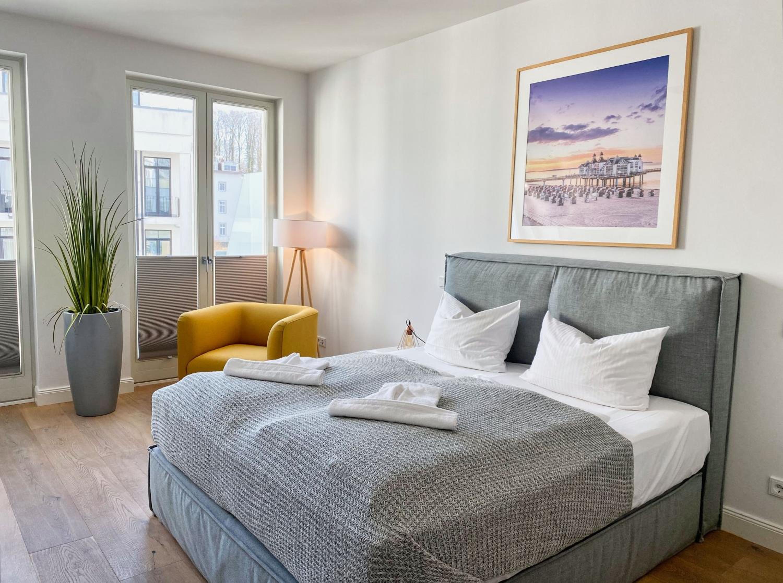 Pool und Sauna mit Meerblick, direkt an der Seebrücke - FIRST Sellin FeWo 3 8