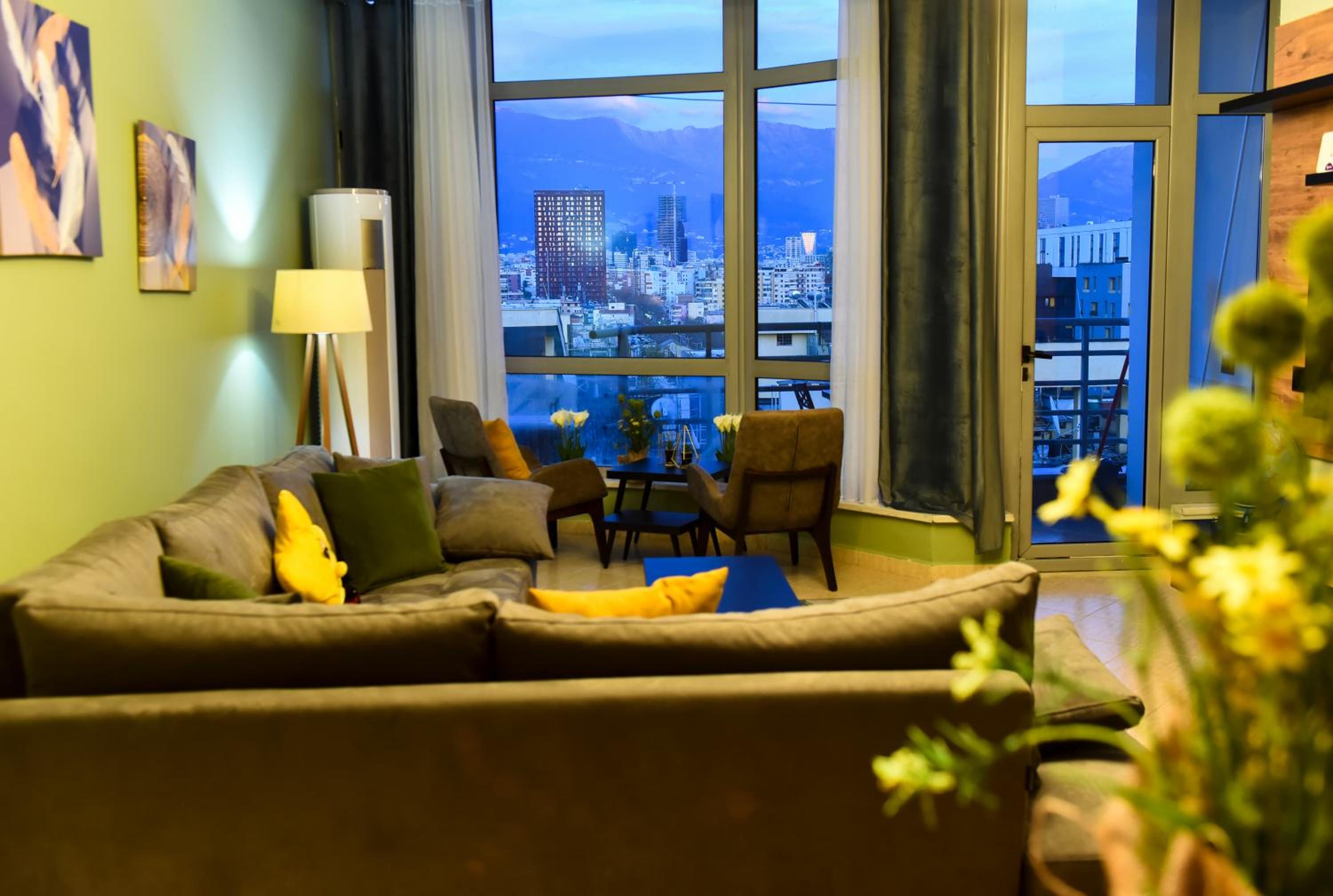 Cityscape Tirana 2BR Kavaja St, 11 FL, Dajti View