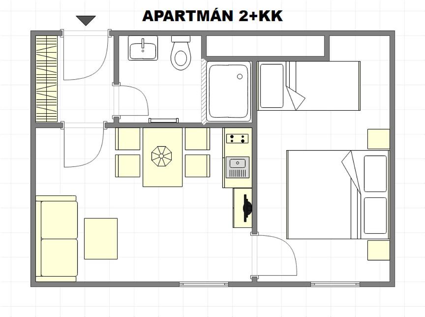 Horský apartmán přímo u sjezdovky Kouty nad Desnou