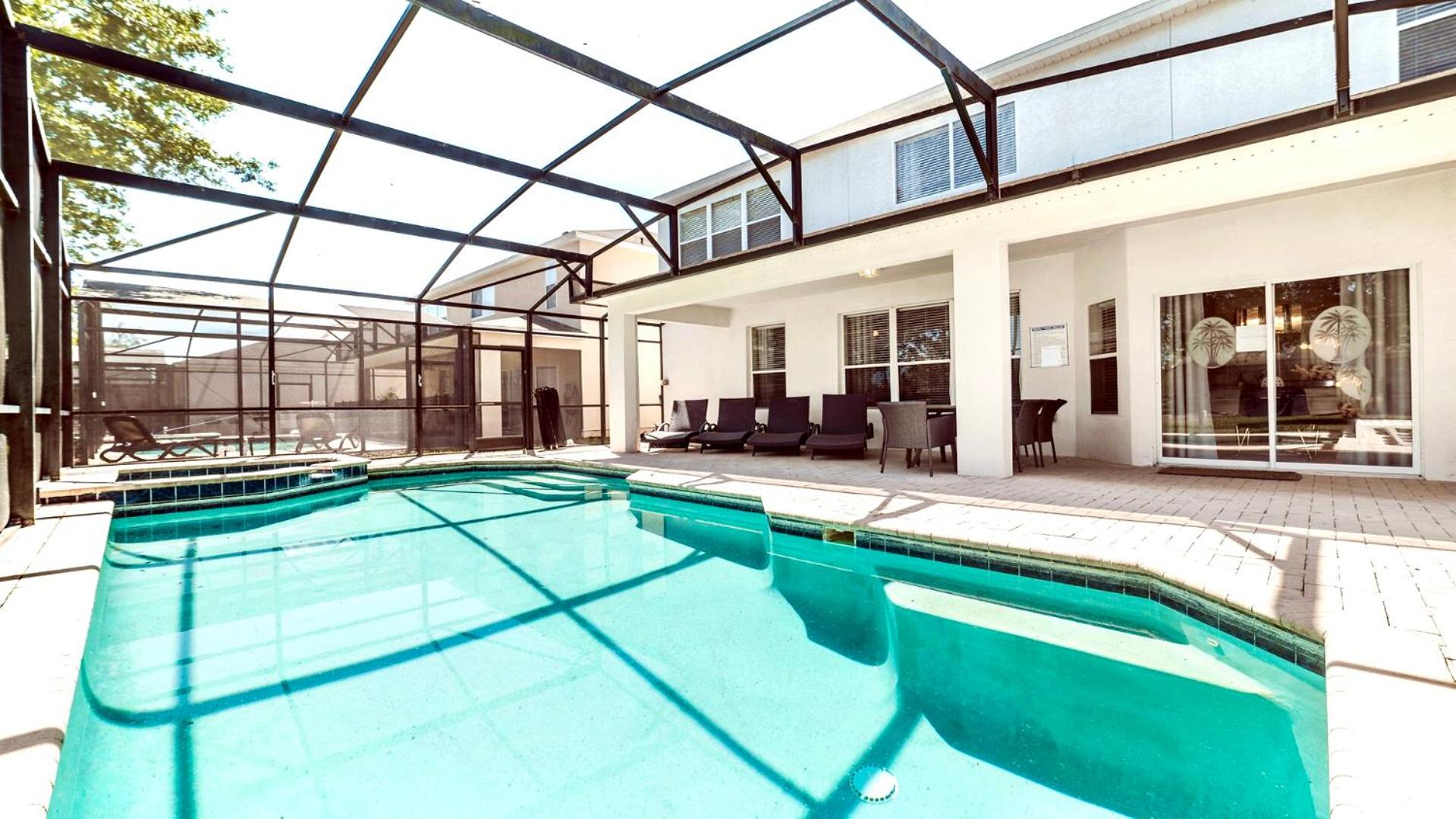 Windsor Hills 7BR Villa Pool SPA Disney Greenview