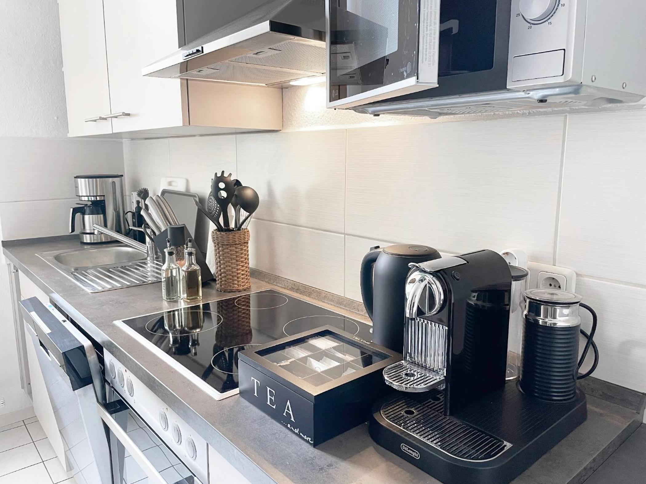 Magic Forest Design Apartment, 65 Zoll TV, Waschtrockner, beste Lage, am Markt