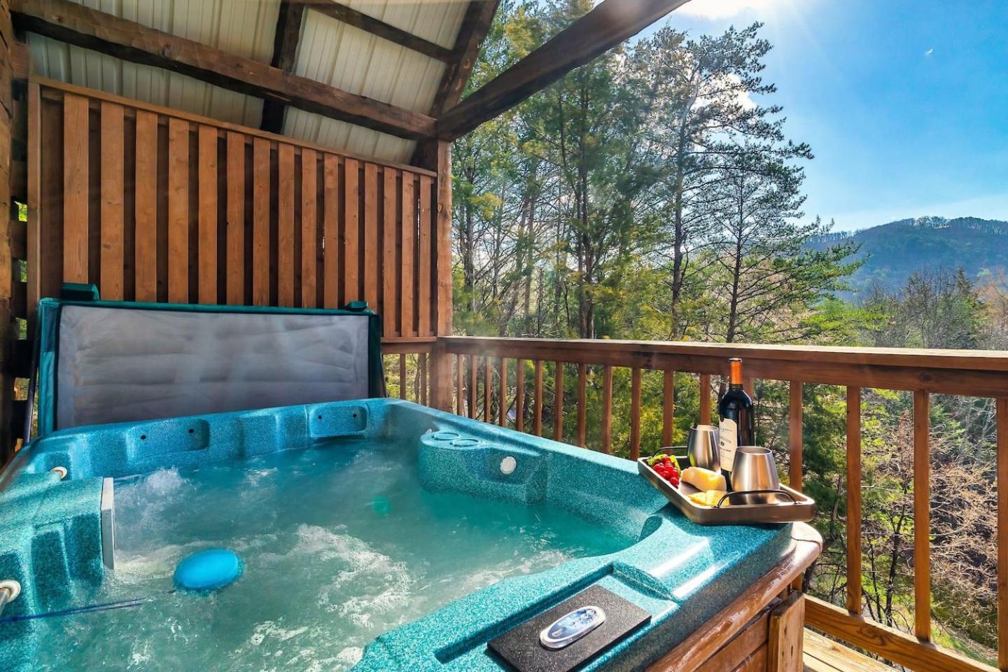 Smoky Mountain Cabin with Hot Tub, Views & BBQ view 3