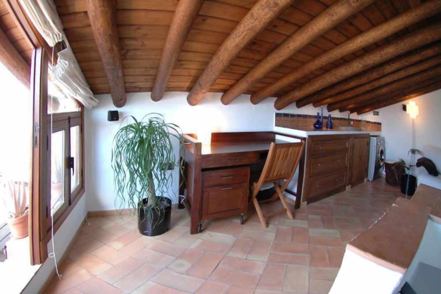 Casa rural La Rabá. Terraza con increíbles vistas