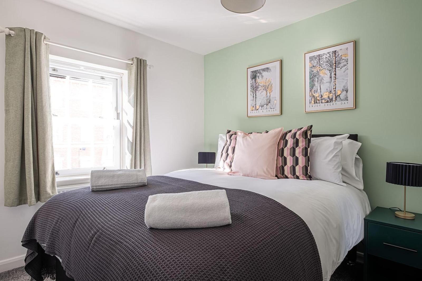 Our latest stunning property by Our Home Short Stays free parking super fast WiFi large back garden and crisp hotel white linen
