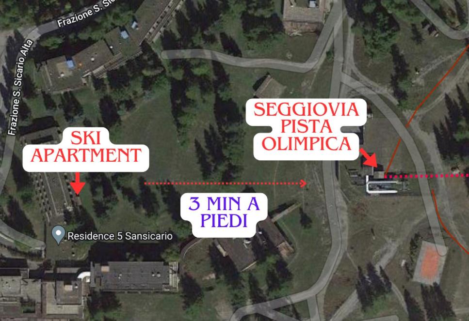 Ski apartment Sellette San Sicario Alto view 3