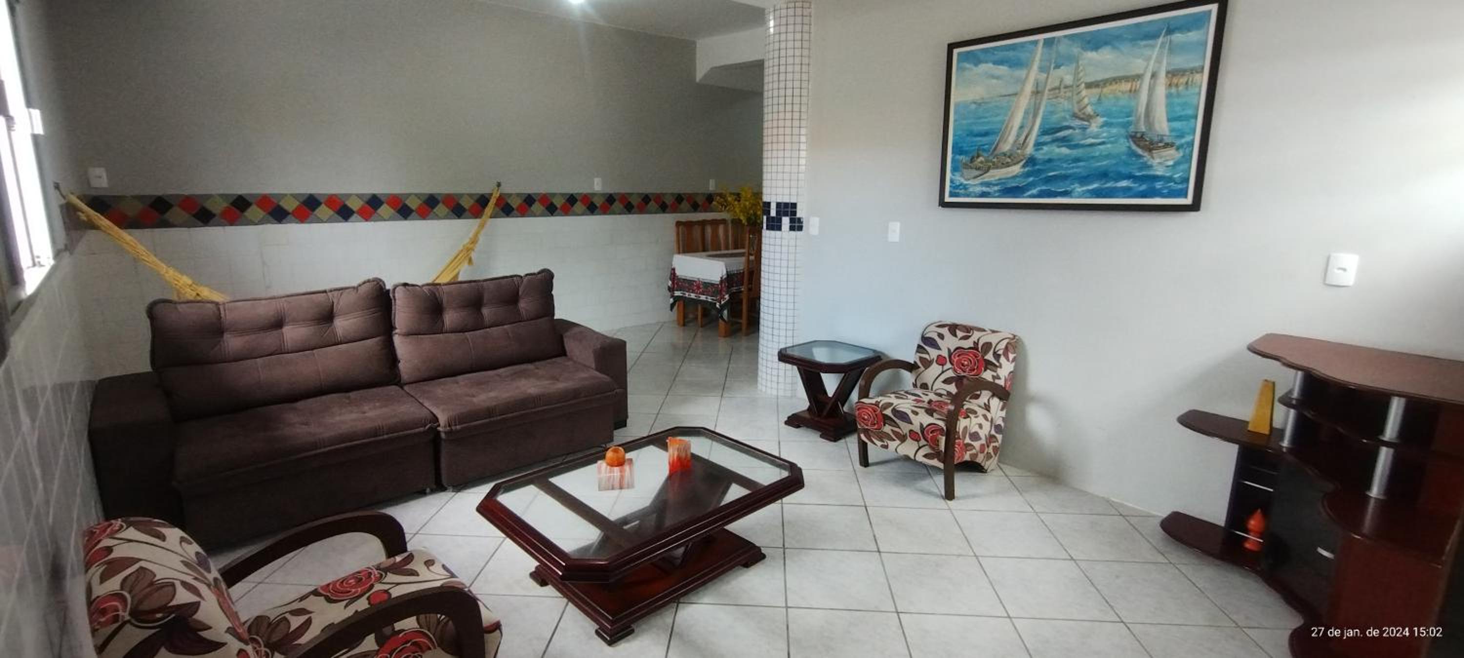 Apartamento Térreo Balneário Rincão com pátio, garagem e churrasqueira