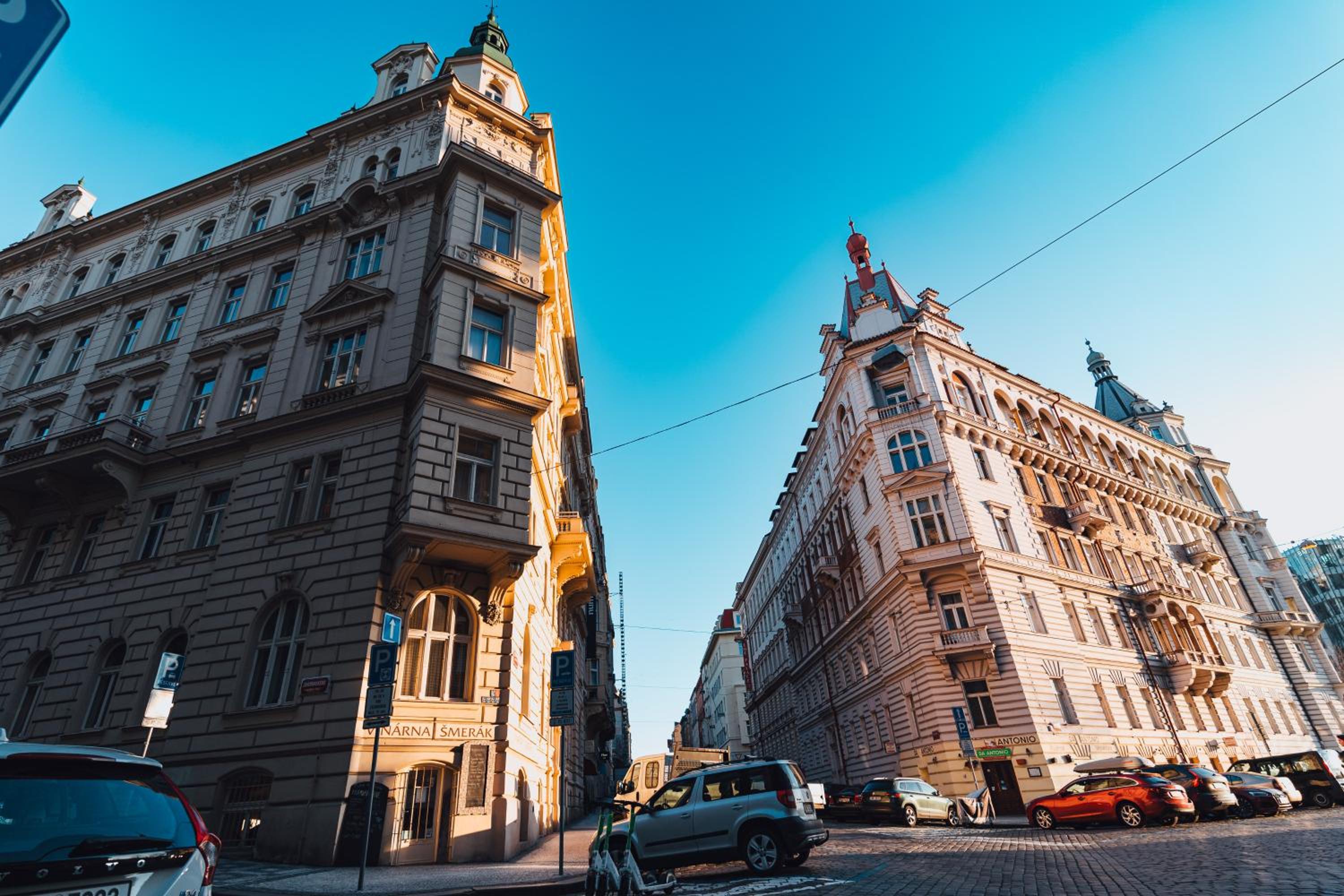 Two-level apart with a terrace near the Vltava River